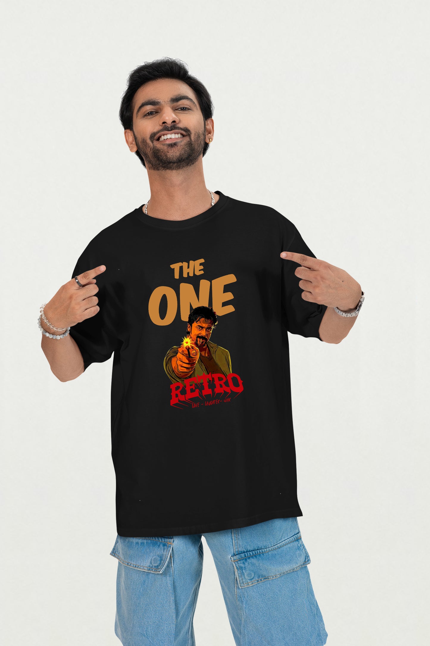 Retro movie t-shirt – vintage film design, action hero graphic tee, 90s cinema style shirt