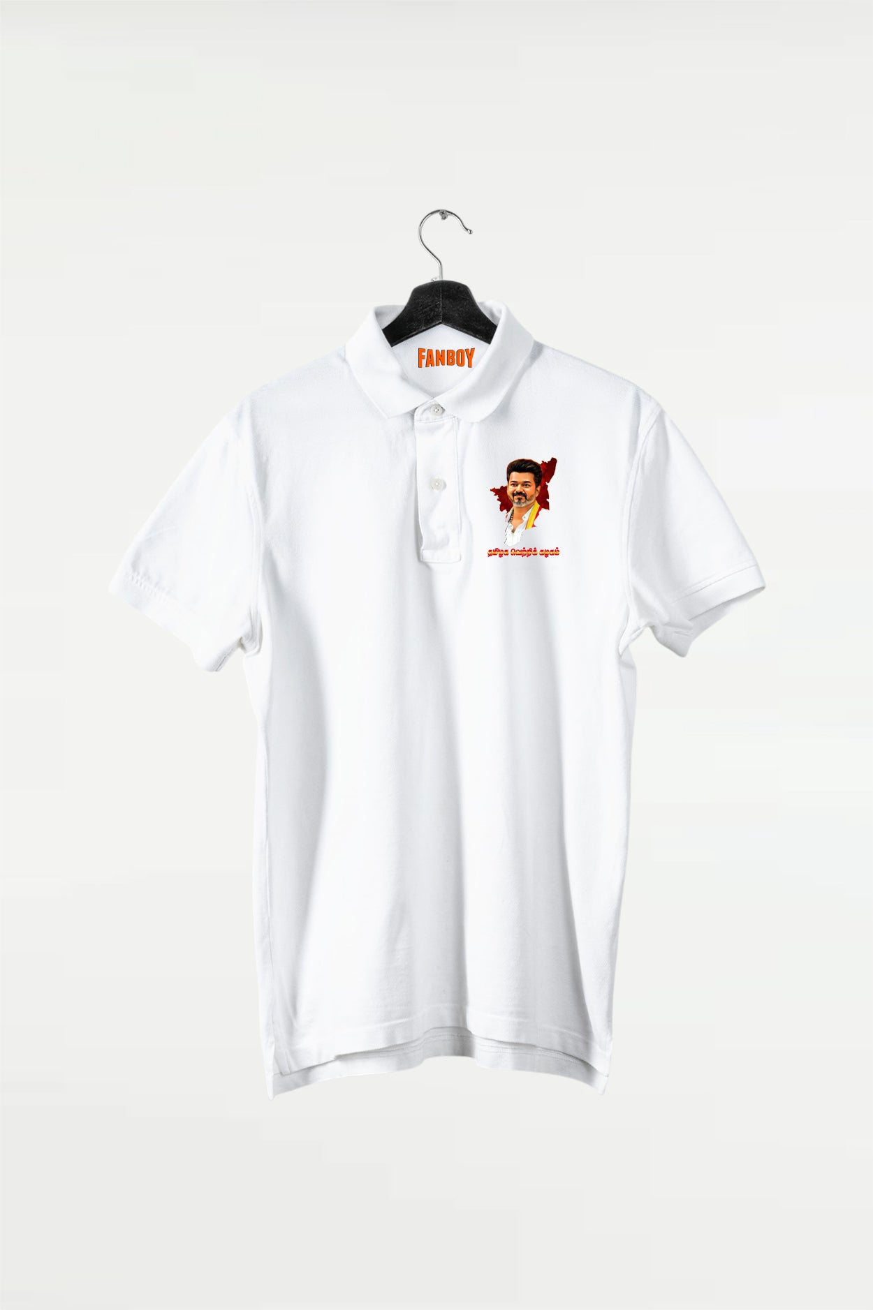 Buy the premium TVK Flag Polo T-Shirt online at TheFanBoy.in
