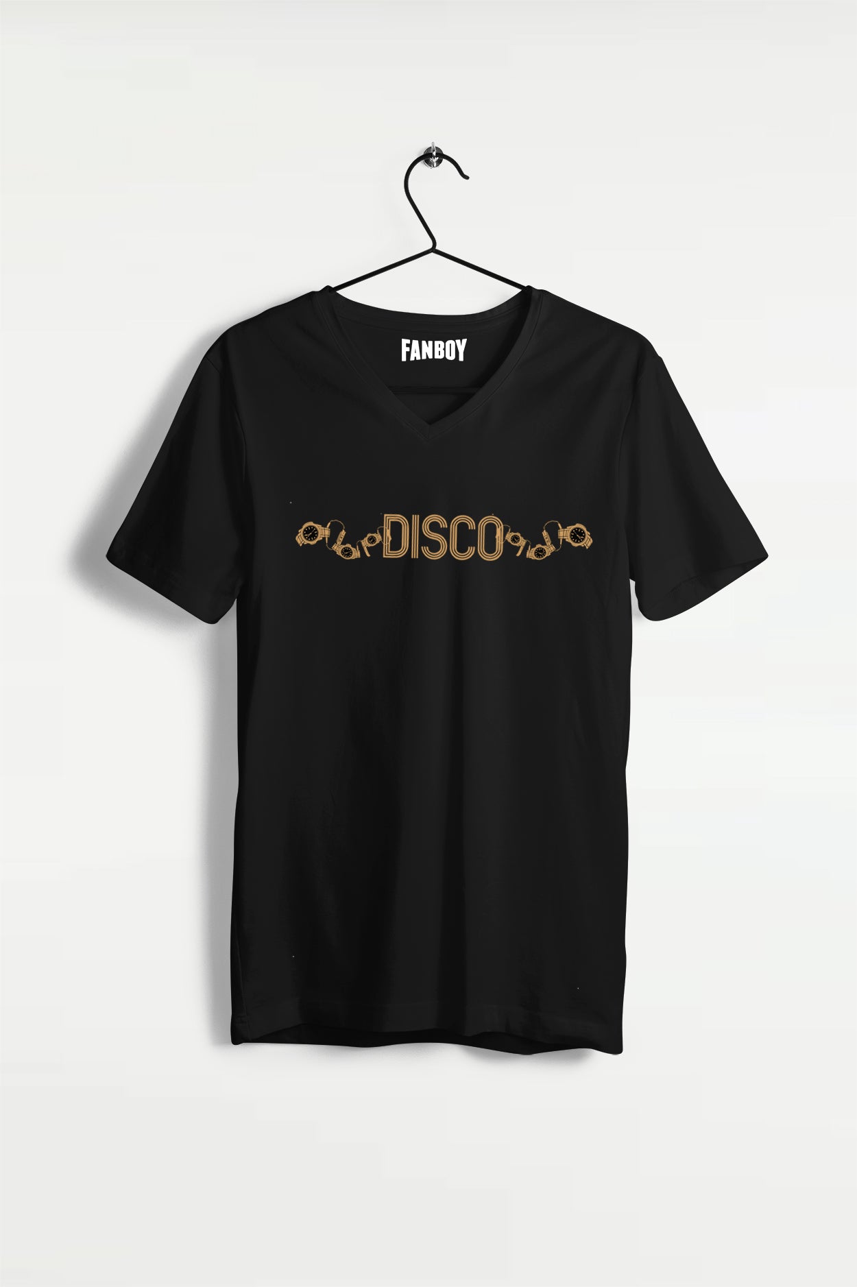 Trending Coolie Gold Watch Disco V-Neck T-Shirt for Rajini Fanboys Online