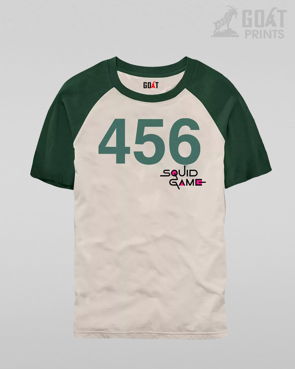 minimalist t-shirt featuring player numbers from Squid
