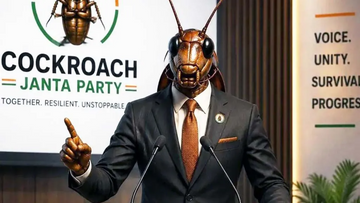 India has a new political superstar - a cockroach  : Cockroach Janata Party