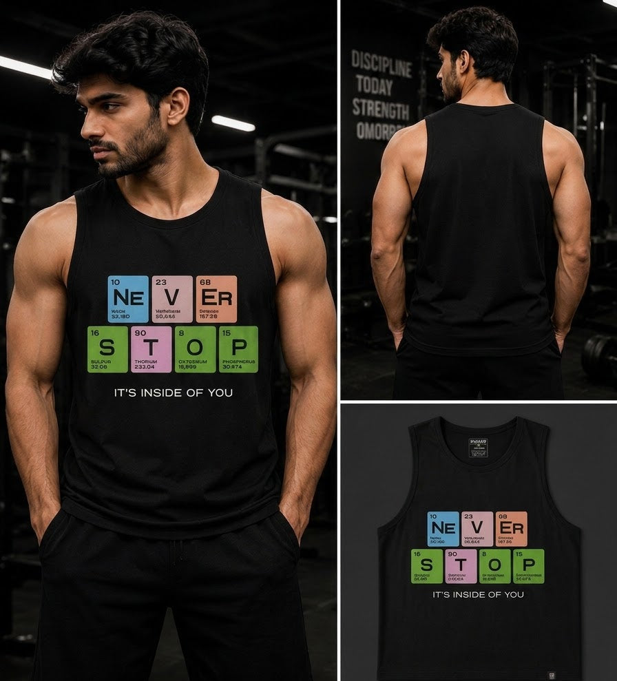Never Stop Premium Gym Vest