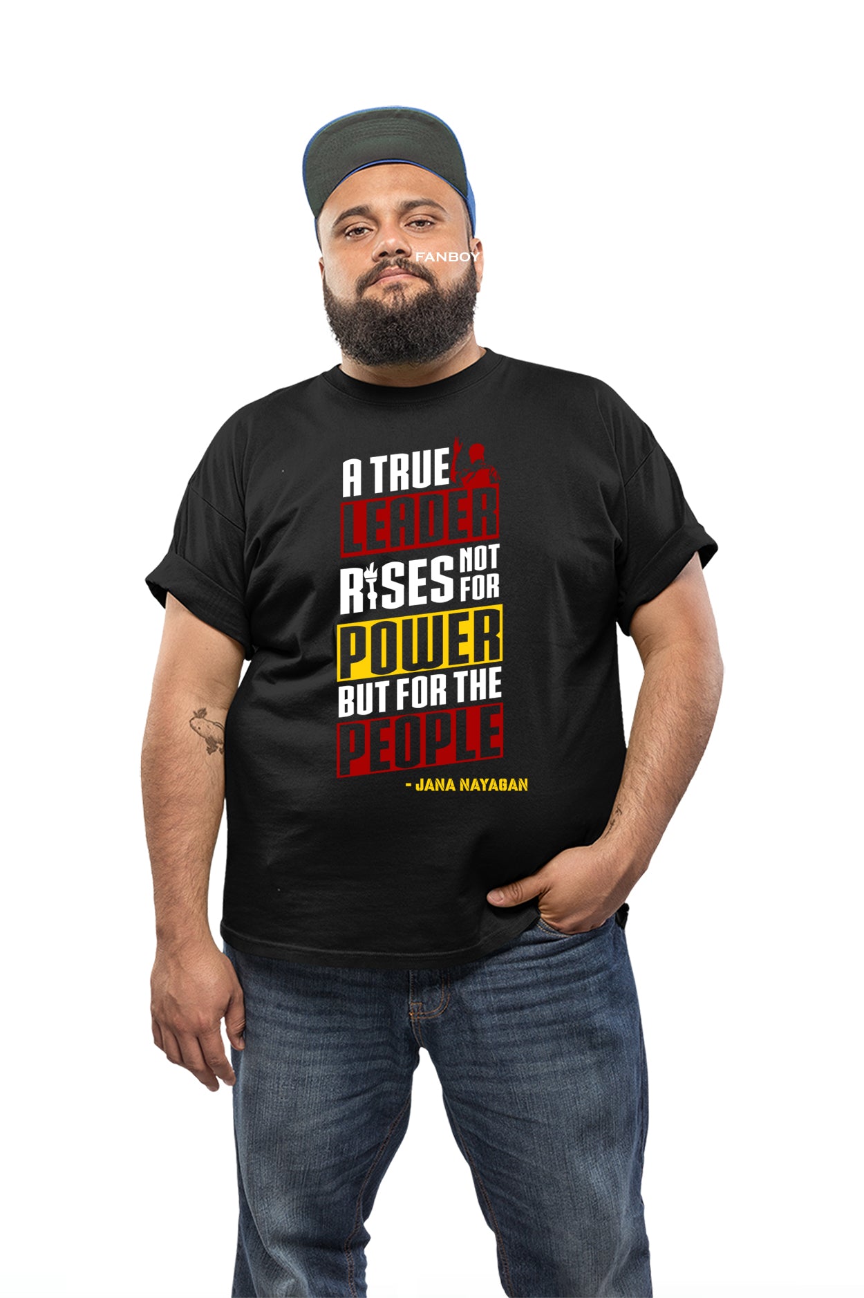 A True Leader Quote Fan Tee