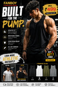 Beast Mode Gym Vest – Black AT FANBOY.IN
