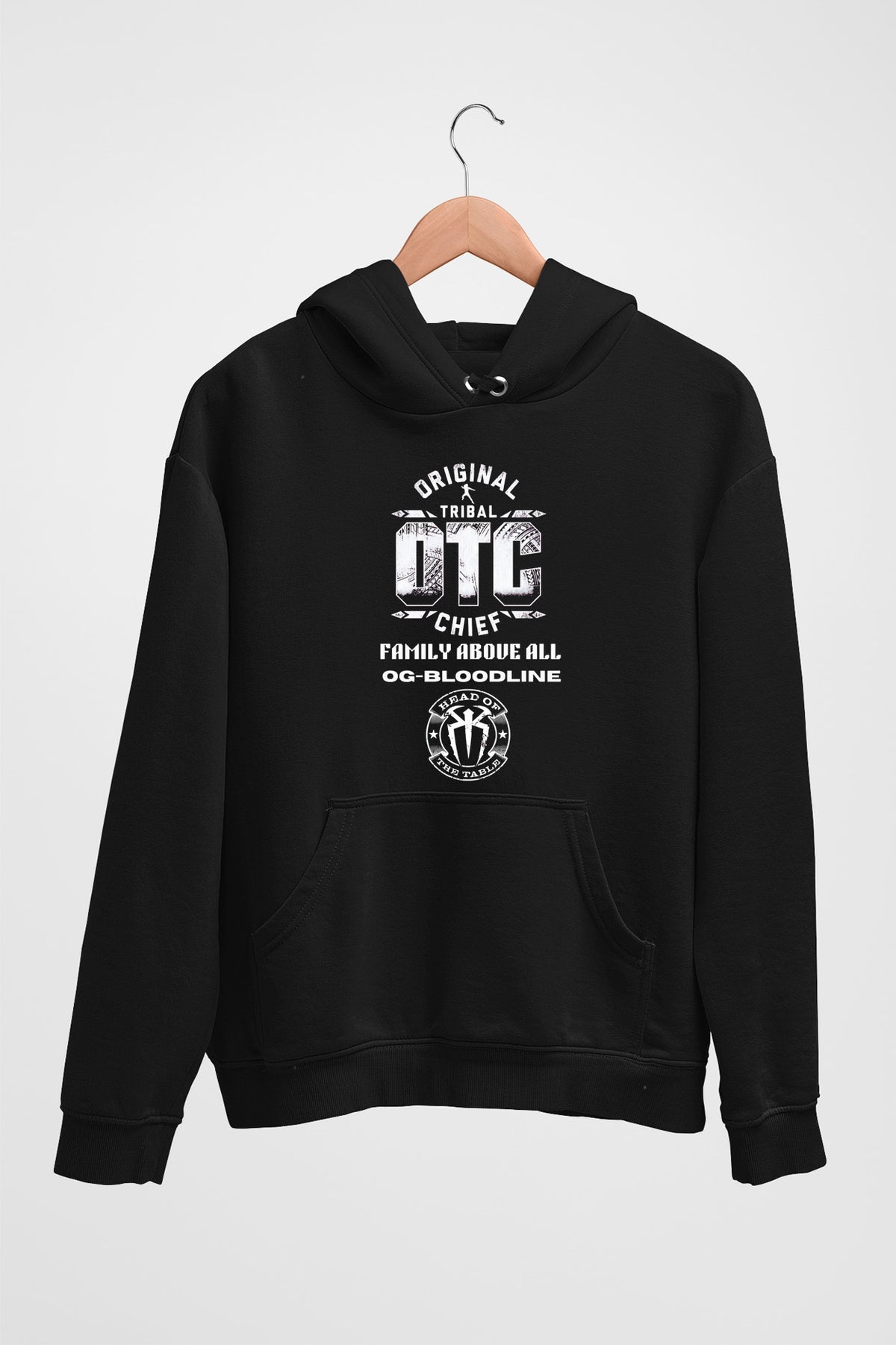 Black Original Tribal Chief Bloodline OG Hoodie – Family Above All WWE-inspired design