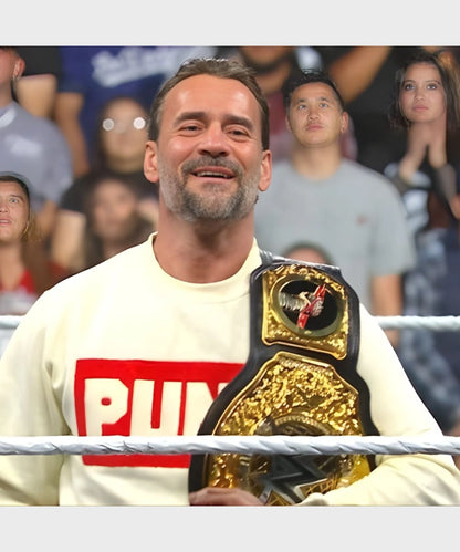 CM Punk Sweatshirt -WHITE