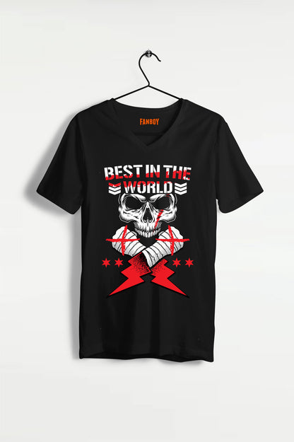 WWE Best in the World CM Punk T-Shirt Skull Design