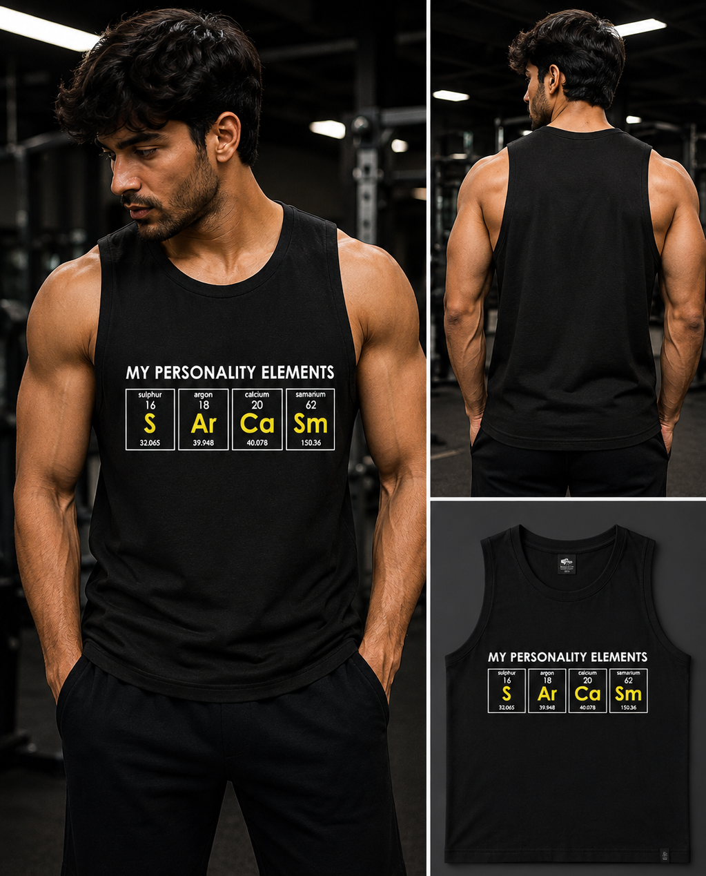 Sarcasm Premium Gym Vest