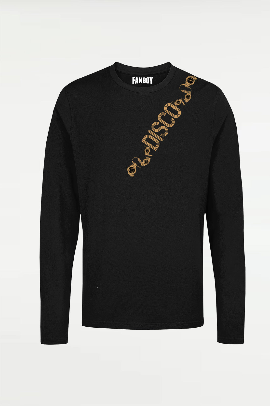 Premium Coolie Gold Watch half sleeve t-shirt for Rajinikanth fans, soft cotton fabric, perfect casual wear, available online at TheFanboy.in.
