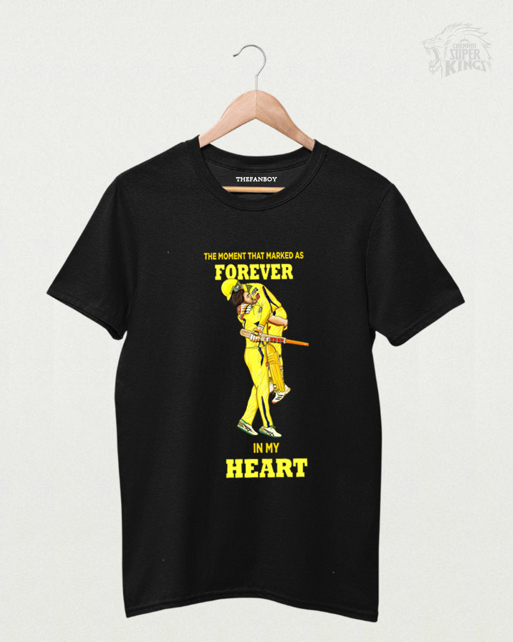 Dhoni and Jadeja CSK Winning Moment T-Shirt