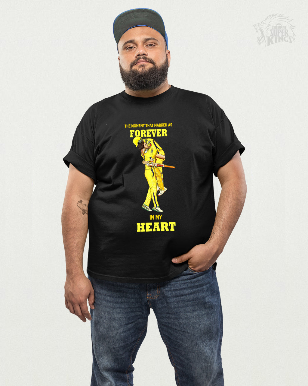 Dhoni and Jadeja CSK Winning Moment T-Shirt