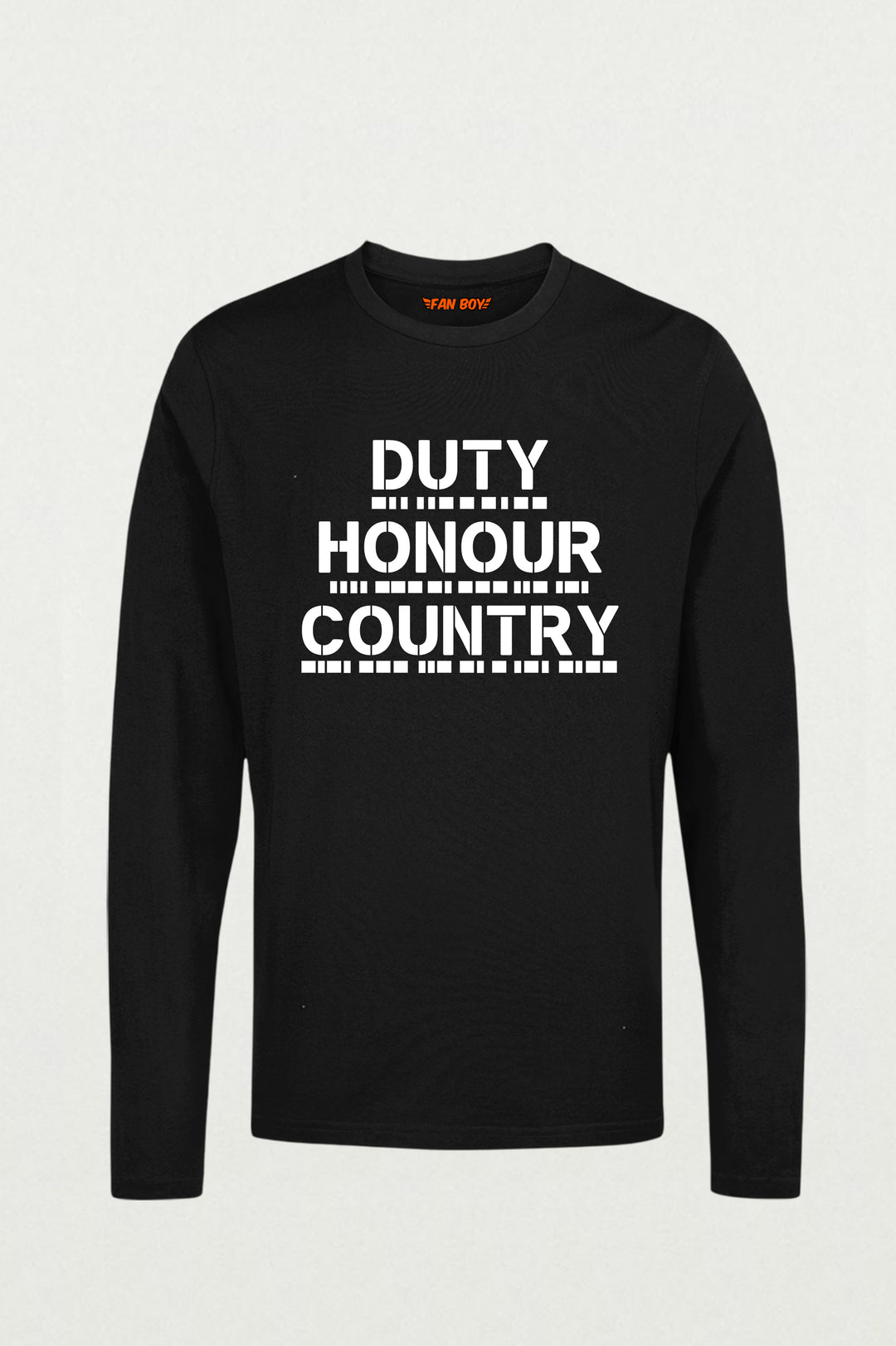 MS Dhoni “Duty Honour Country” Morse Code T-Shirt (Limited Edition) full sleeve t shirt

