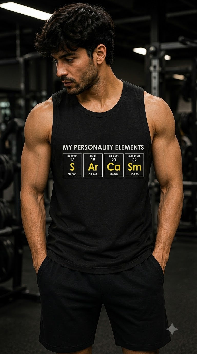 Sarcasm Premium Gym Vest