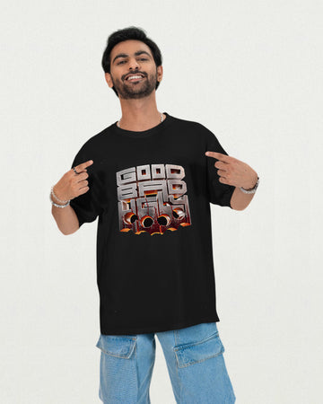 Ajith Kumar-inspired Good Bad Ugly movie T-shirt featuring bold graphic design, available at thefanboy.in for Tamil cinema fans