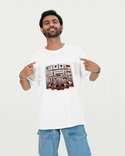 Ajith Kumar-inspired Good Bad Ugly movie T-shirt featuring bold graphic design, available at thefanboy.in for Tamil cinema fans