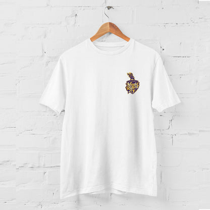 Kolkata knight riders Logo printed white t shirt