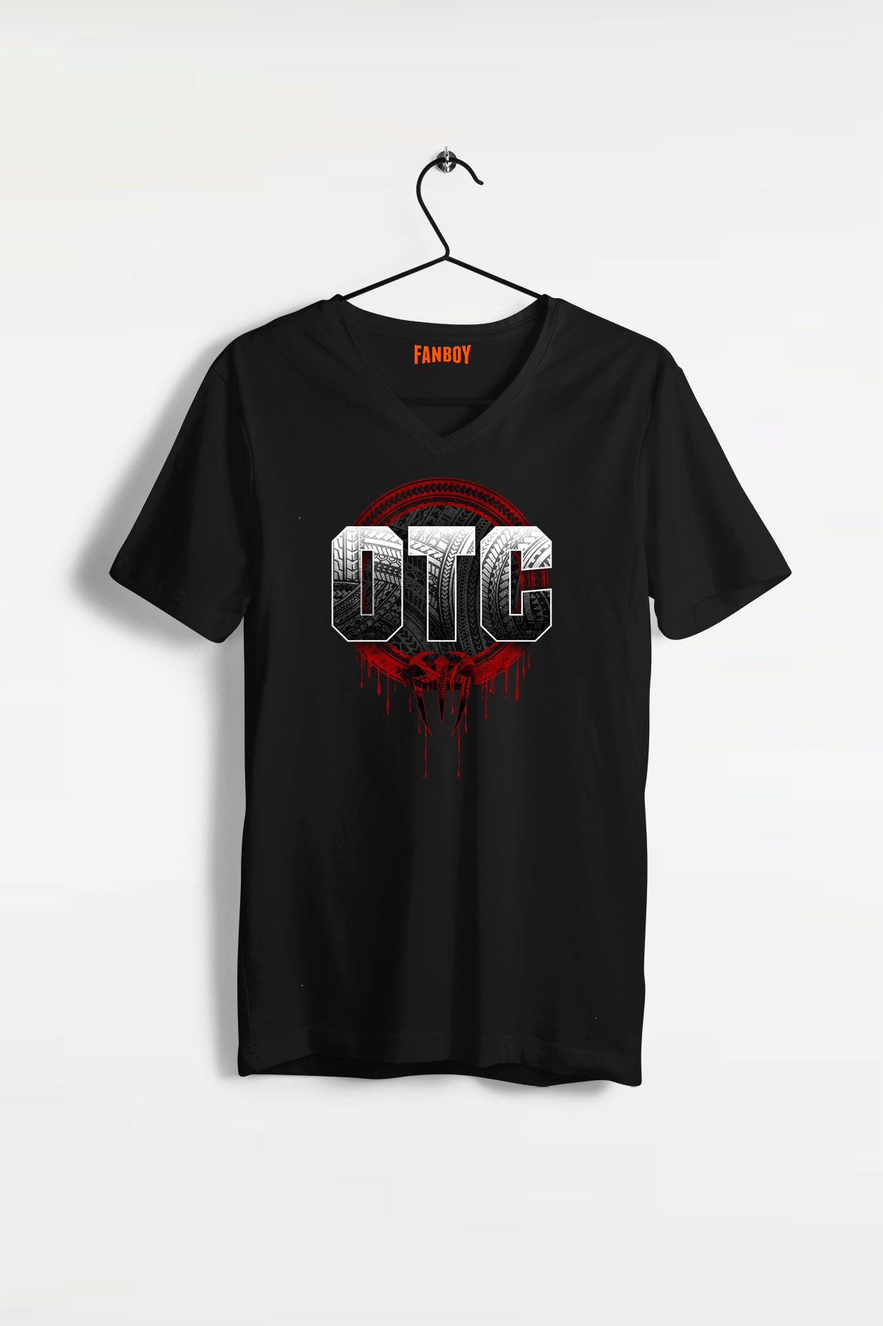 OTC WWE V-Neck T-Shirt – Stylish Wrestling Fanboy Graphic Tee