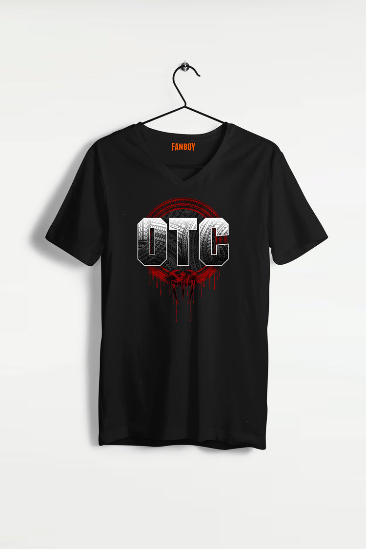 OTC WWE V-Neck T-Shirt – Stylish Wrestling Fanboy Graphic Tee
