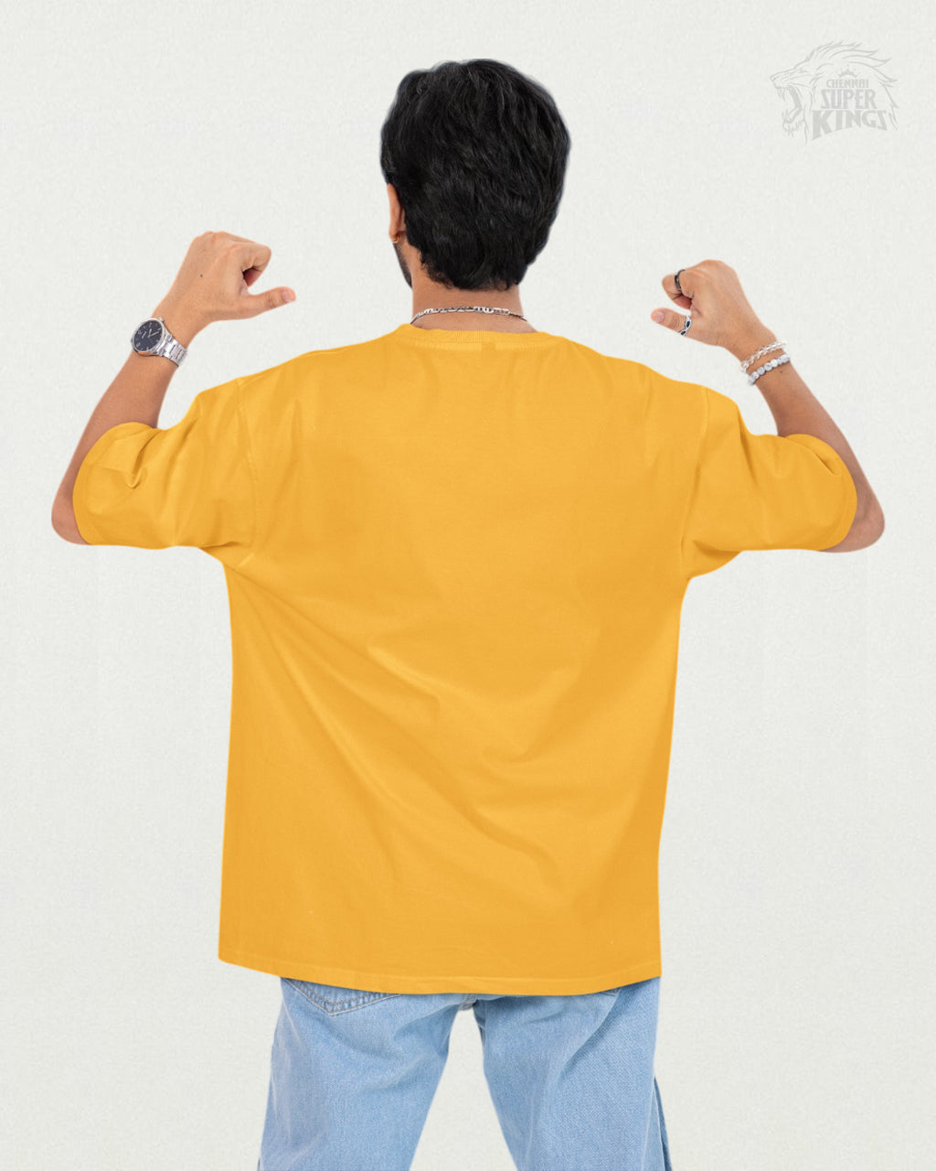 One Last Time Oversized T-shirt Yellow Edition back