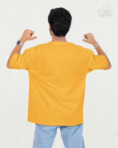 One Last Time Oversized T-shirt Yellow Edition back