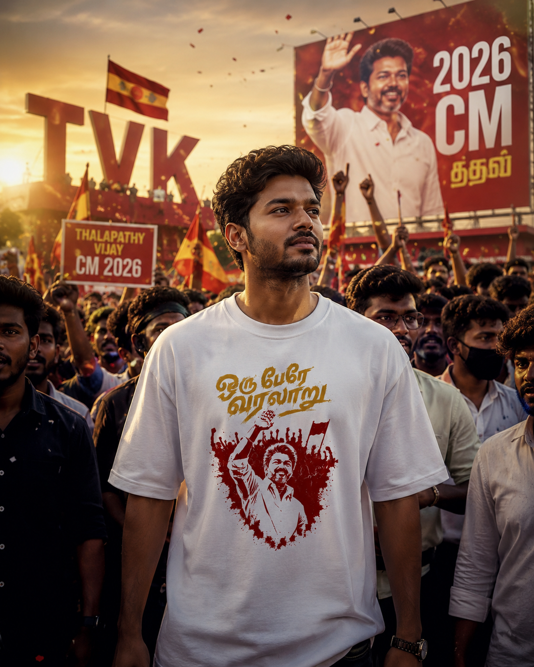 Oru Pere Varalaaru Thalapathy Vijay T-Shirt ONLINE AT FANBOY.IN