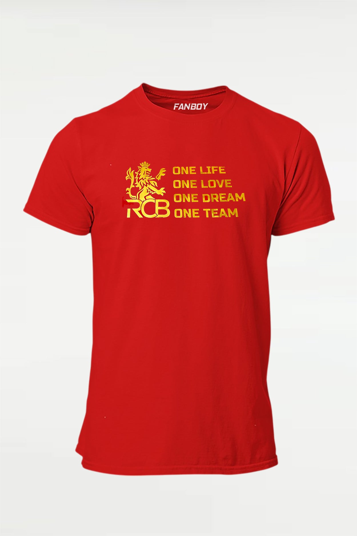 RCB gold print T-shirt 