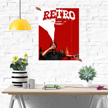 Retro movie poster with vintage design, classic film characters, and nostalgic cinema vibes – exclusive at thefanboy.in.