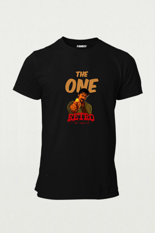 Retro movie t-shirt – vintage film design, action hero graphic tee, 90s cinema style shirt