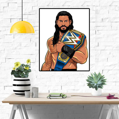 WWE Roman Reigns Wall poster