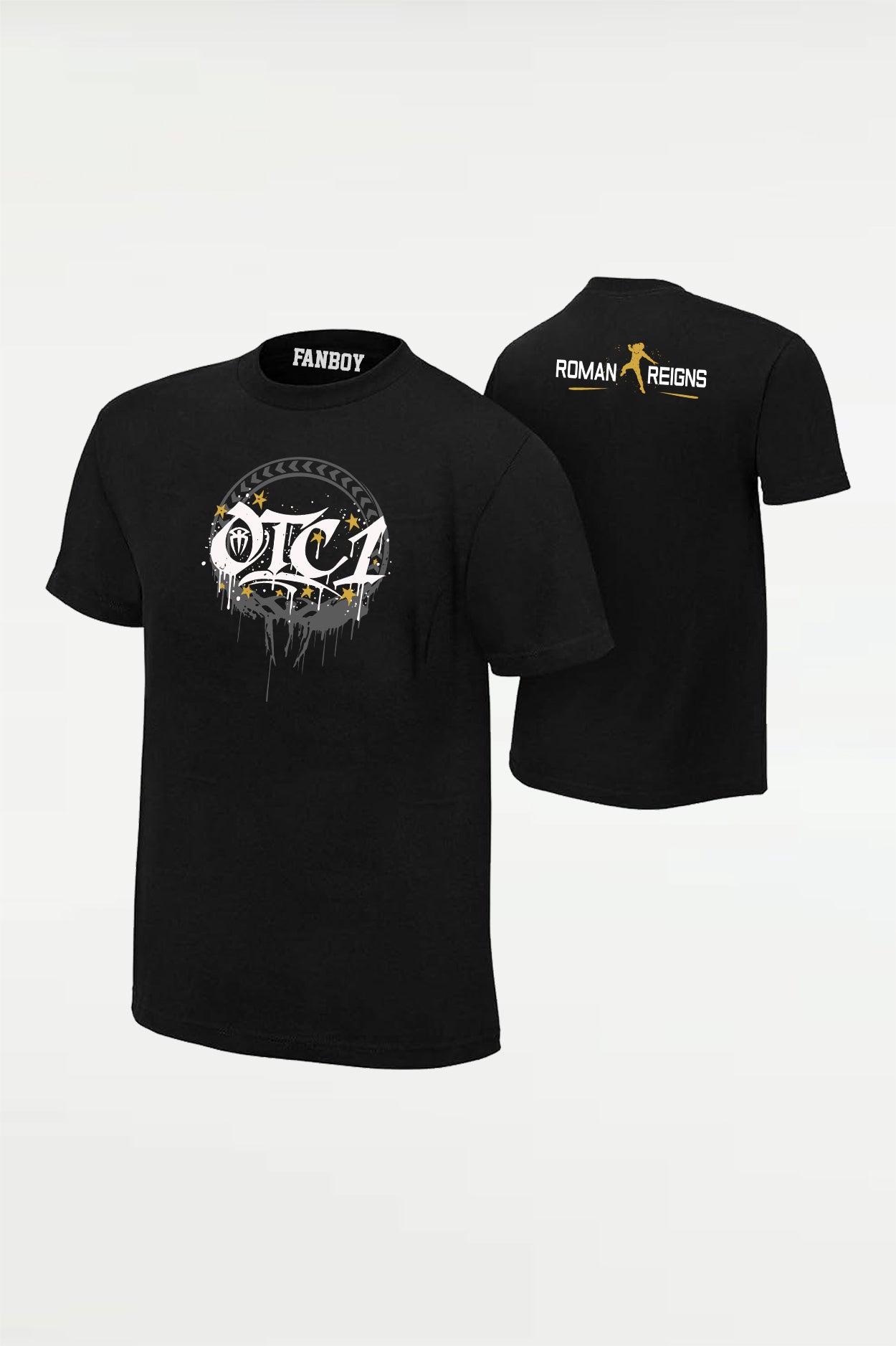 Roman Reigns OTC1 Gold WWE T Shirt for men – Tribal Chief wrestling fan tee by Fanboy India