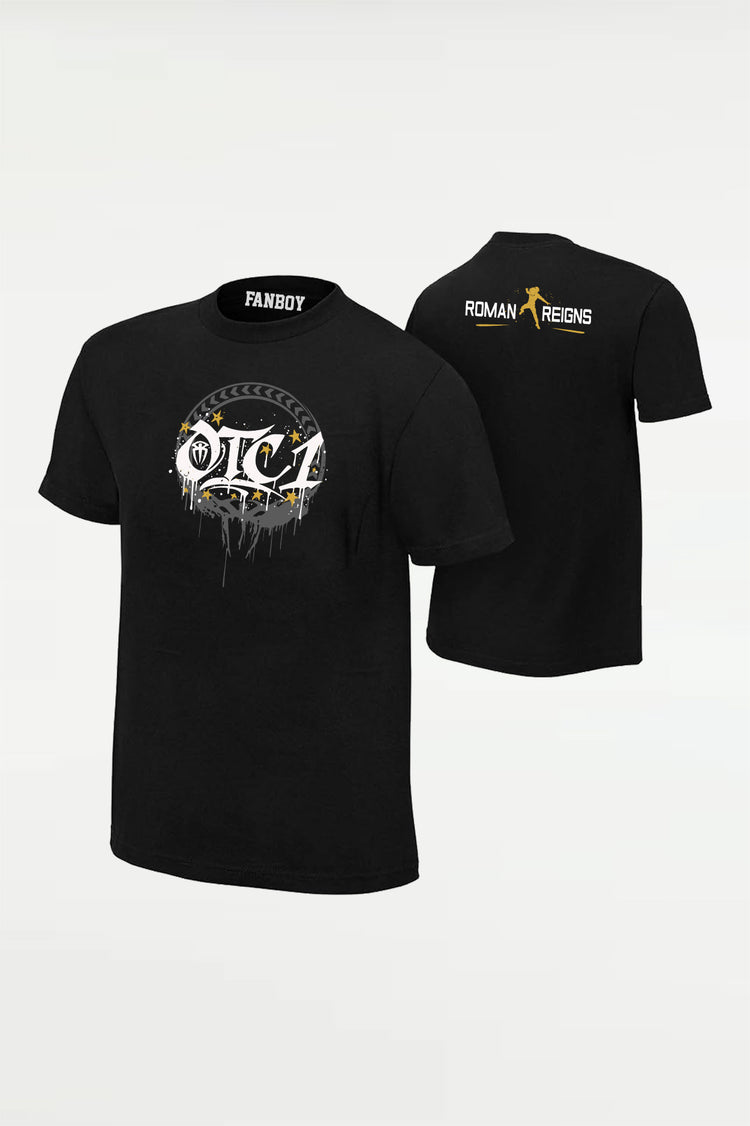 Roman Reigns OTC1 Gold WWE T Shirt for men – Tribal Chief wrestling fan tee by Fanboy India