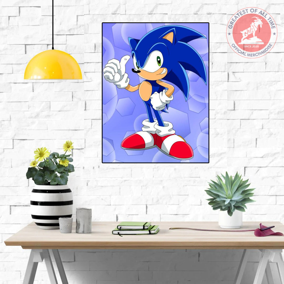 Sonic Cartoon Wall poster