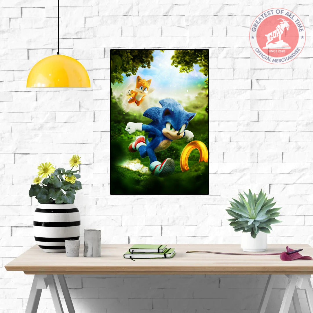 Sonic Cartoon Wall poster