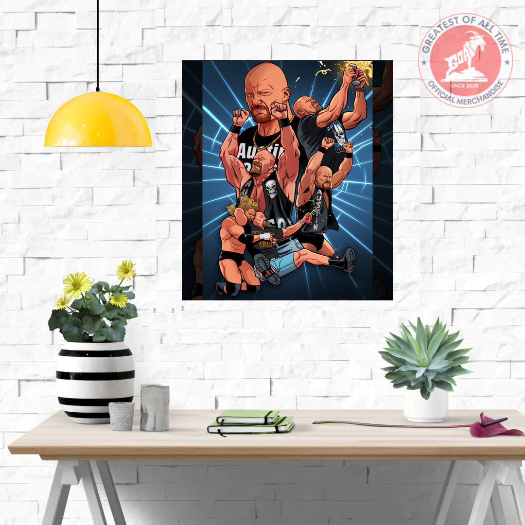 WWE Stone Gold Steve Austin Wall poster