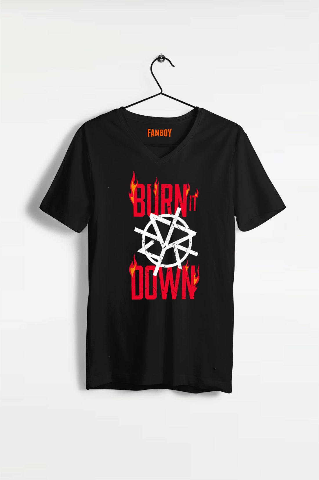 Seth Rollins Burn It Down graphic T-Shirt for WWE fans – TheFanboy.in