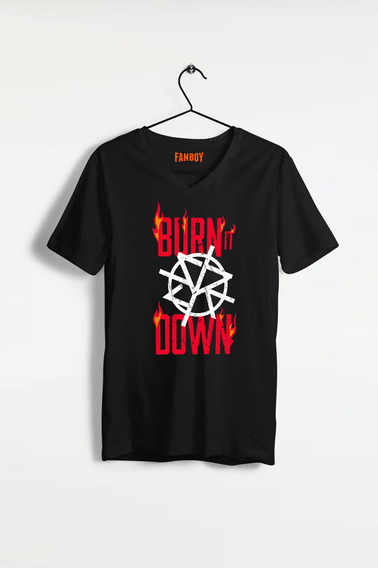 Seth Rollins Burn It Down WWE T-Shirt online at TheFanboy.in