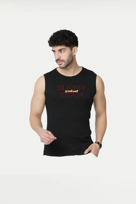 Super Star Rajini sleeveless t shirt at www.thefanboy.in