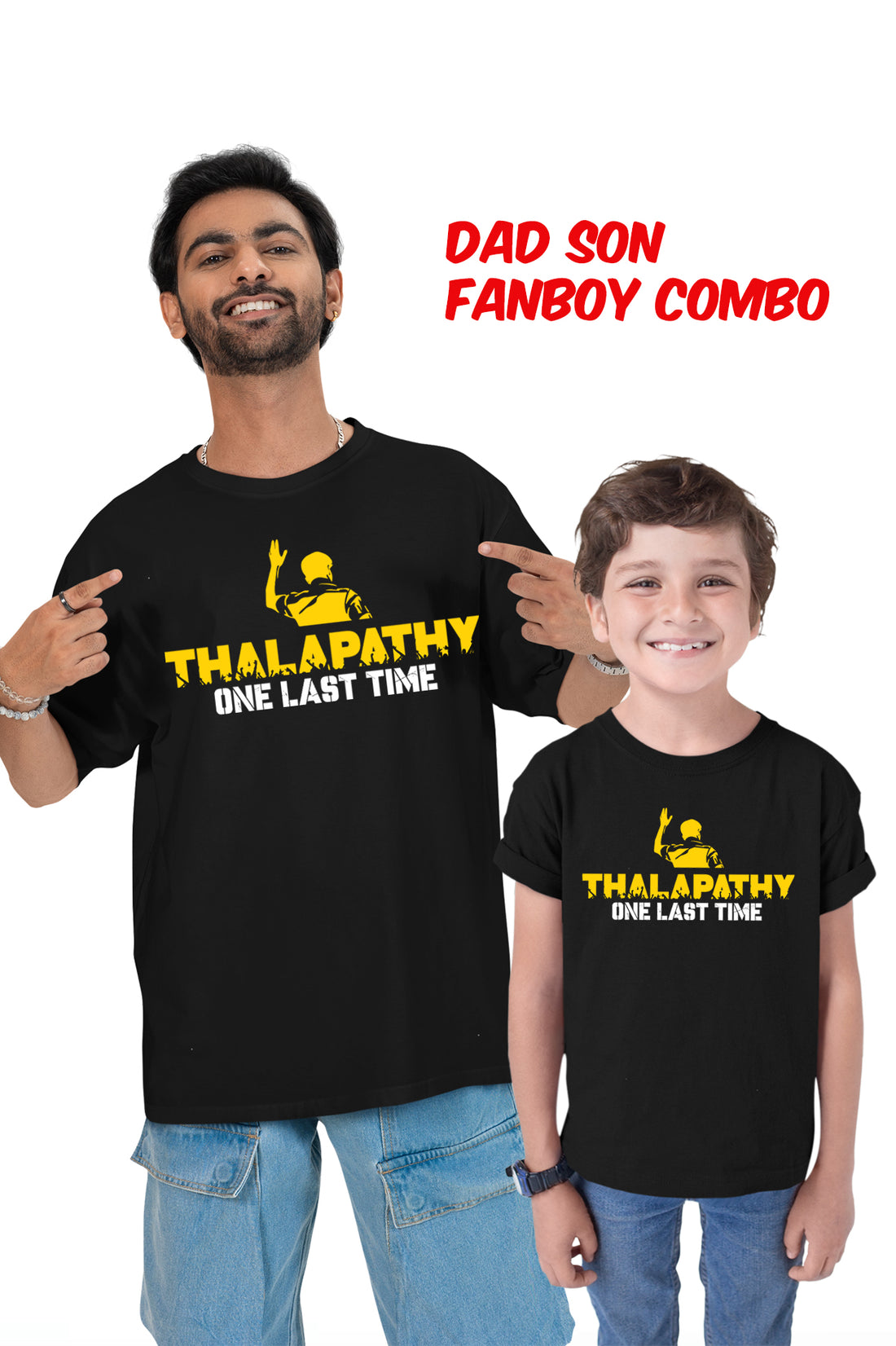 THALAPATHY ONE LAST TIME T-Shirt – Dad & Son Combo