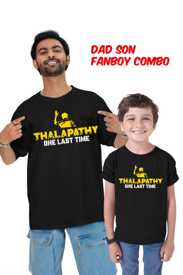 THALAPATHY ONE LAST TIME T-Shirt – Dad & Son Combo