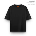 Terry Oversized T-shirt Black 240 GSM