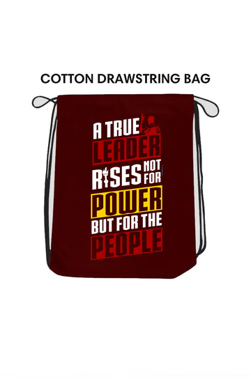 PEOPLE LEADER - Cotton Drawstring Bag