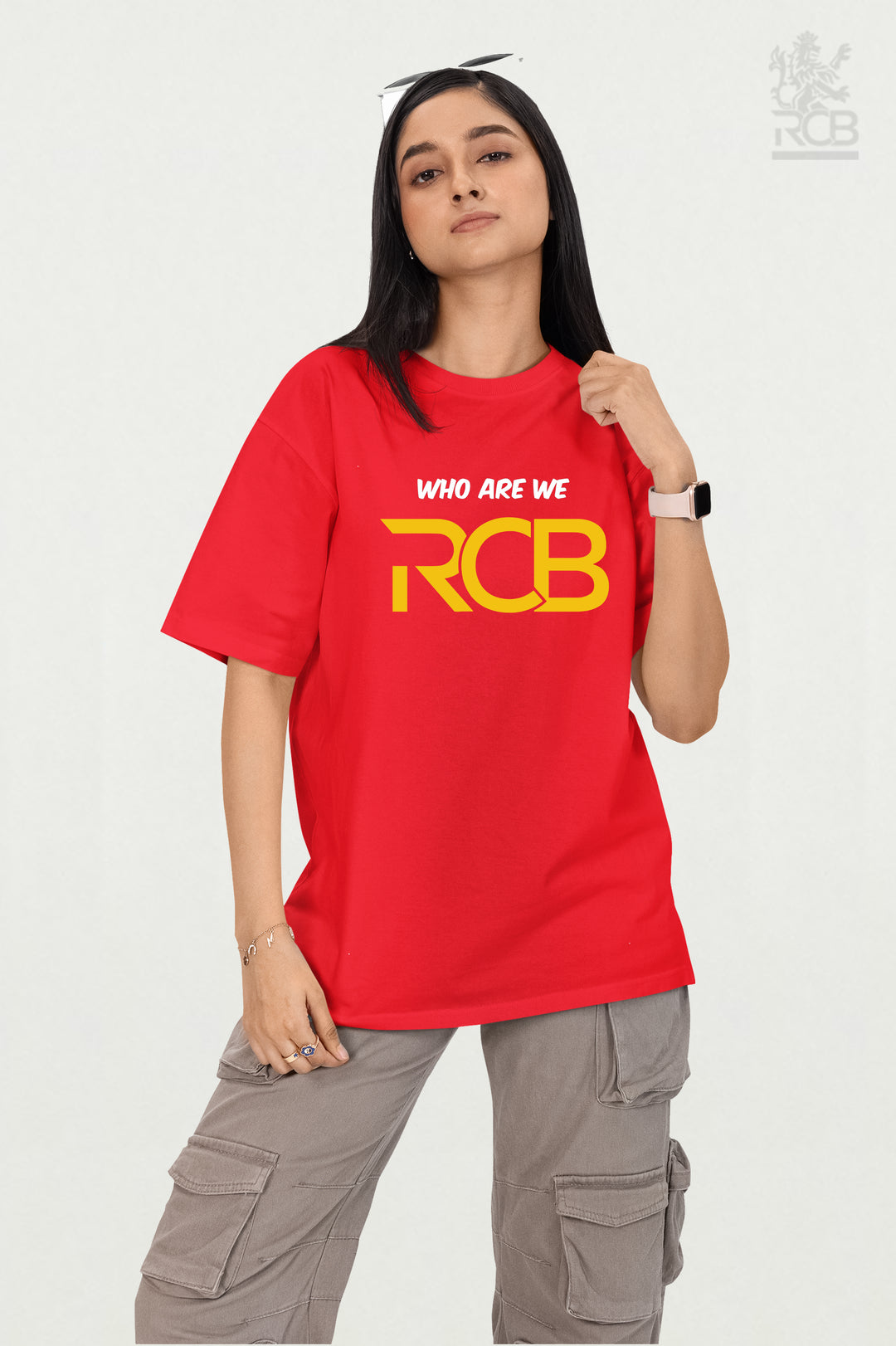 WHO ARE WE - RCB FAN T SHIRT