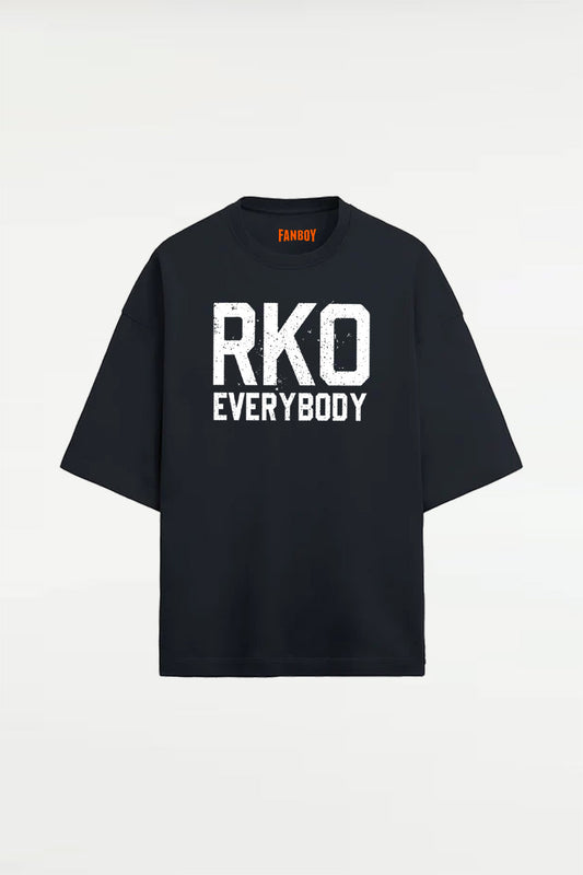 WWE Randy Orton RKO Everybody T-Shirt – premium oversized wrestling fan apparel online at TheFanboy.in for true WWE Universe fans in India.
