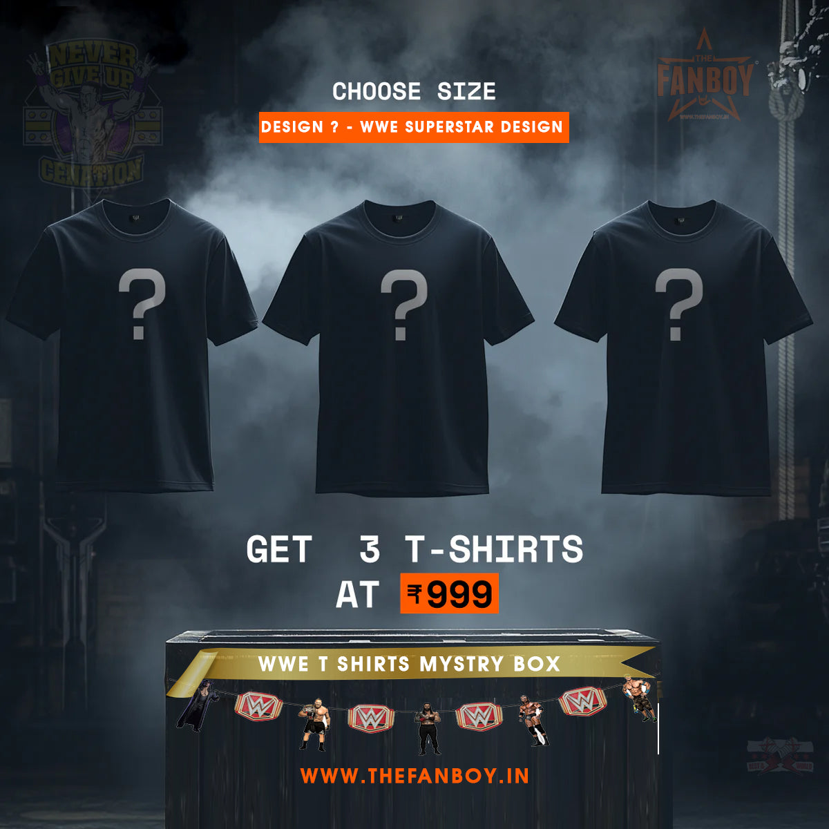 Surprise WWE T-Shirts Online in India