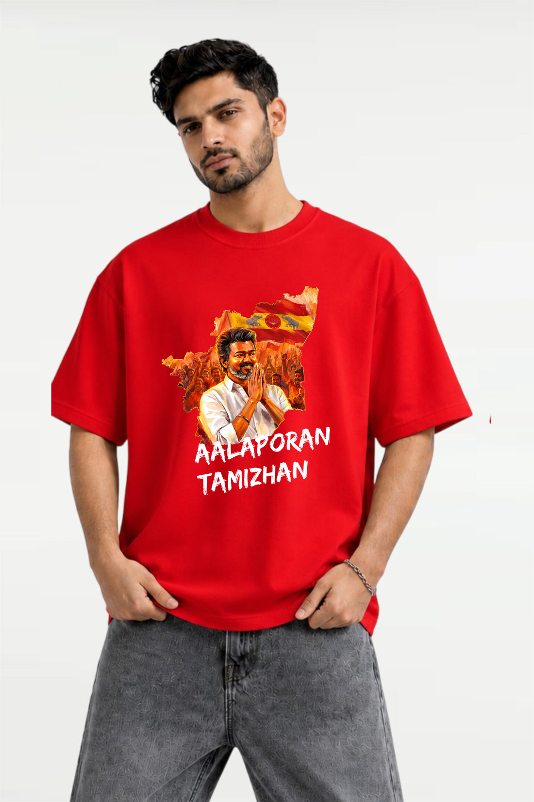 Aalaporan Tamizhan Thalapathy  Vijay T-Shirt