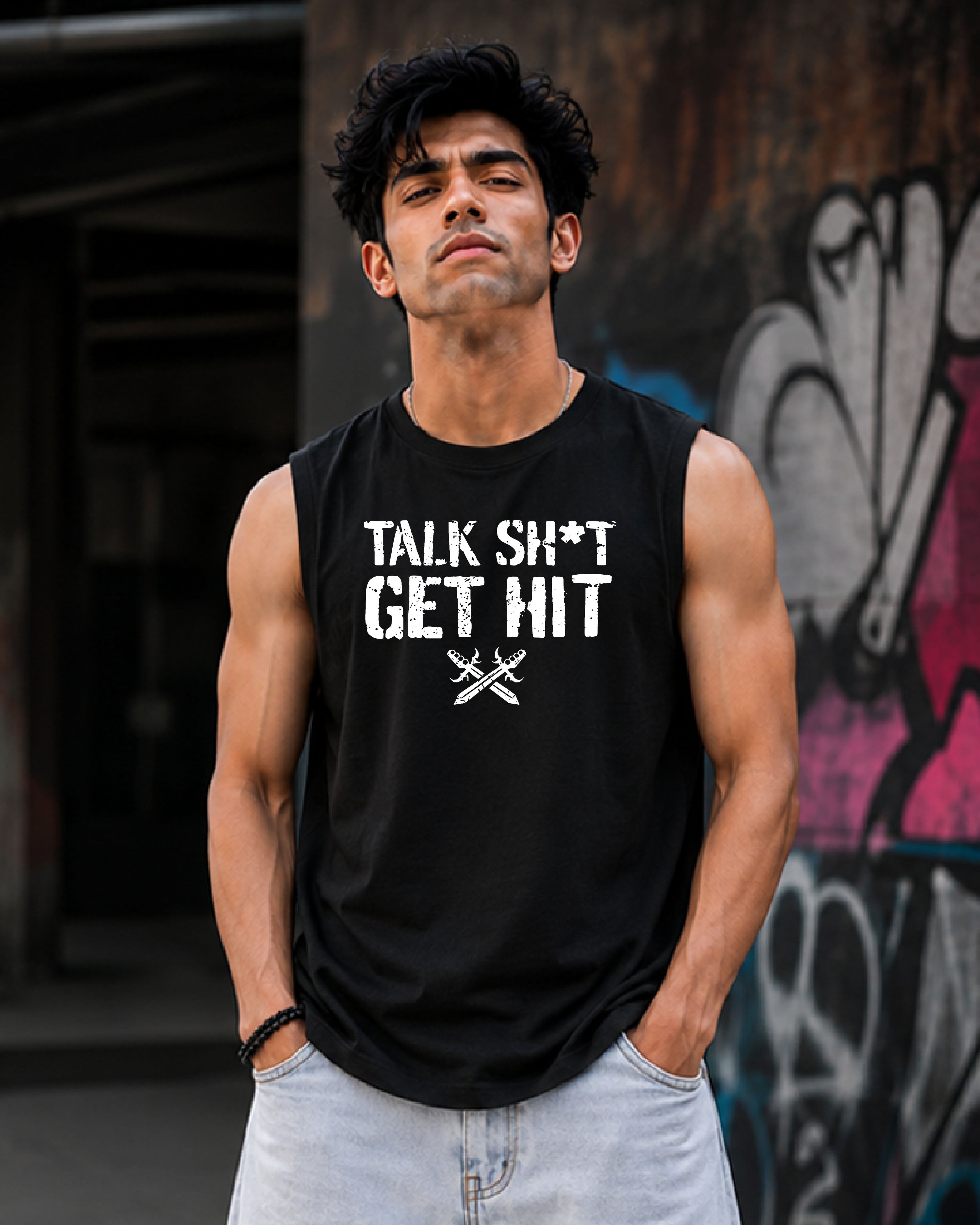 Brock Lesnar Talk Sh*t Get Hit T-Shirt Online in India