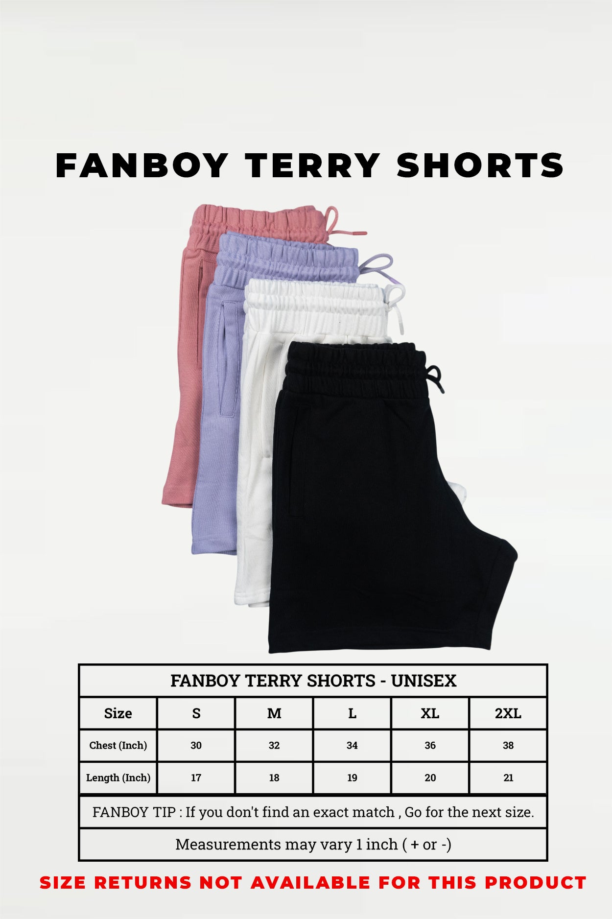 fanboy Terry Shorts wrestling fan wear