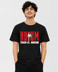 Hukum Tiger Ka Hukum Tamil cinema fan T-shirt front view, Rajinikanth-inspired movie fan graphic tee from TheFanboy.in
