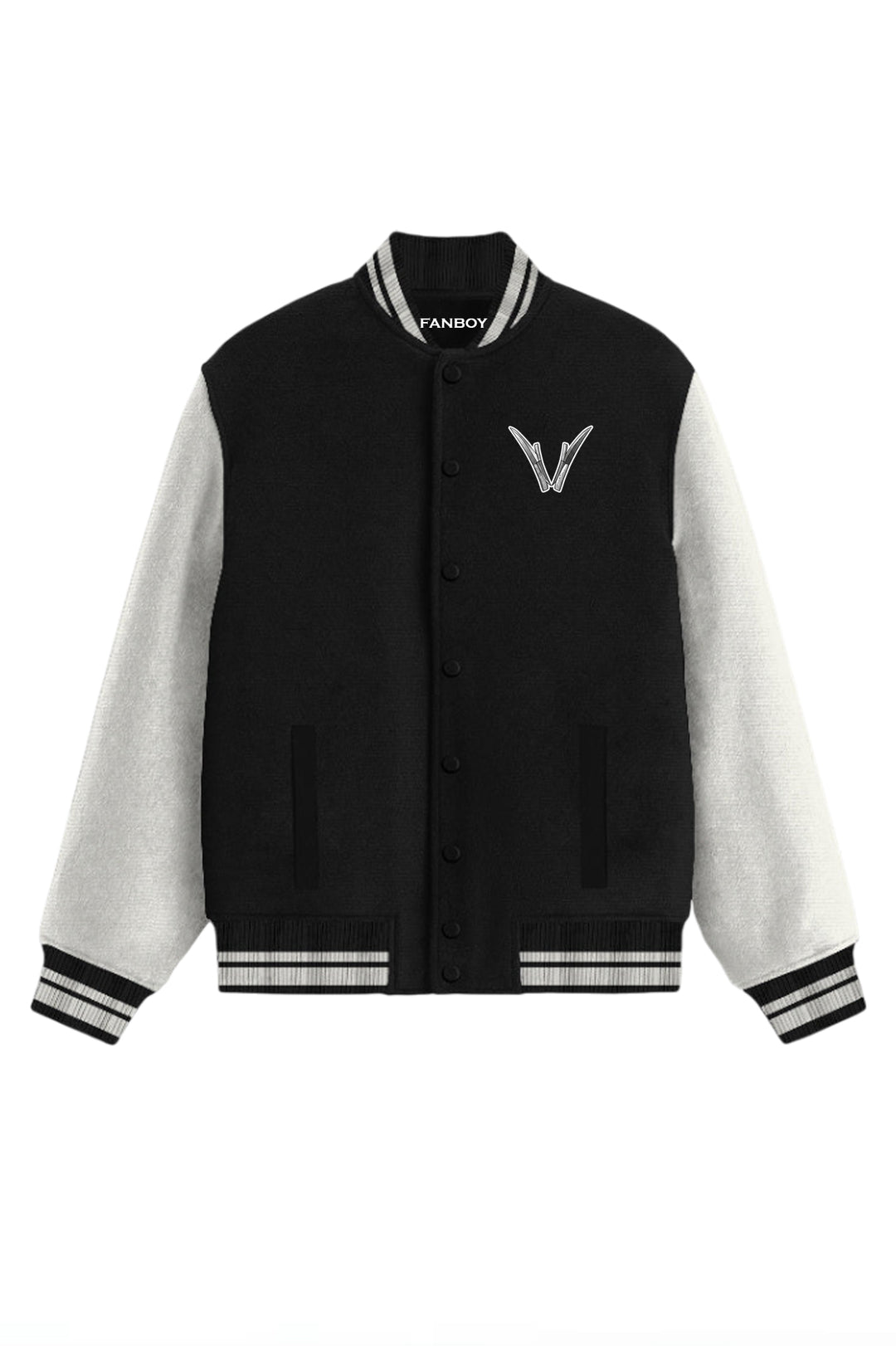 V logo Varsity Jacket- Trending Now