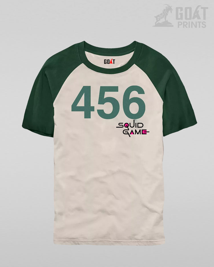minimalist t-shirt featuring player numbers from Squid